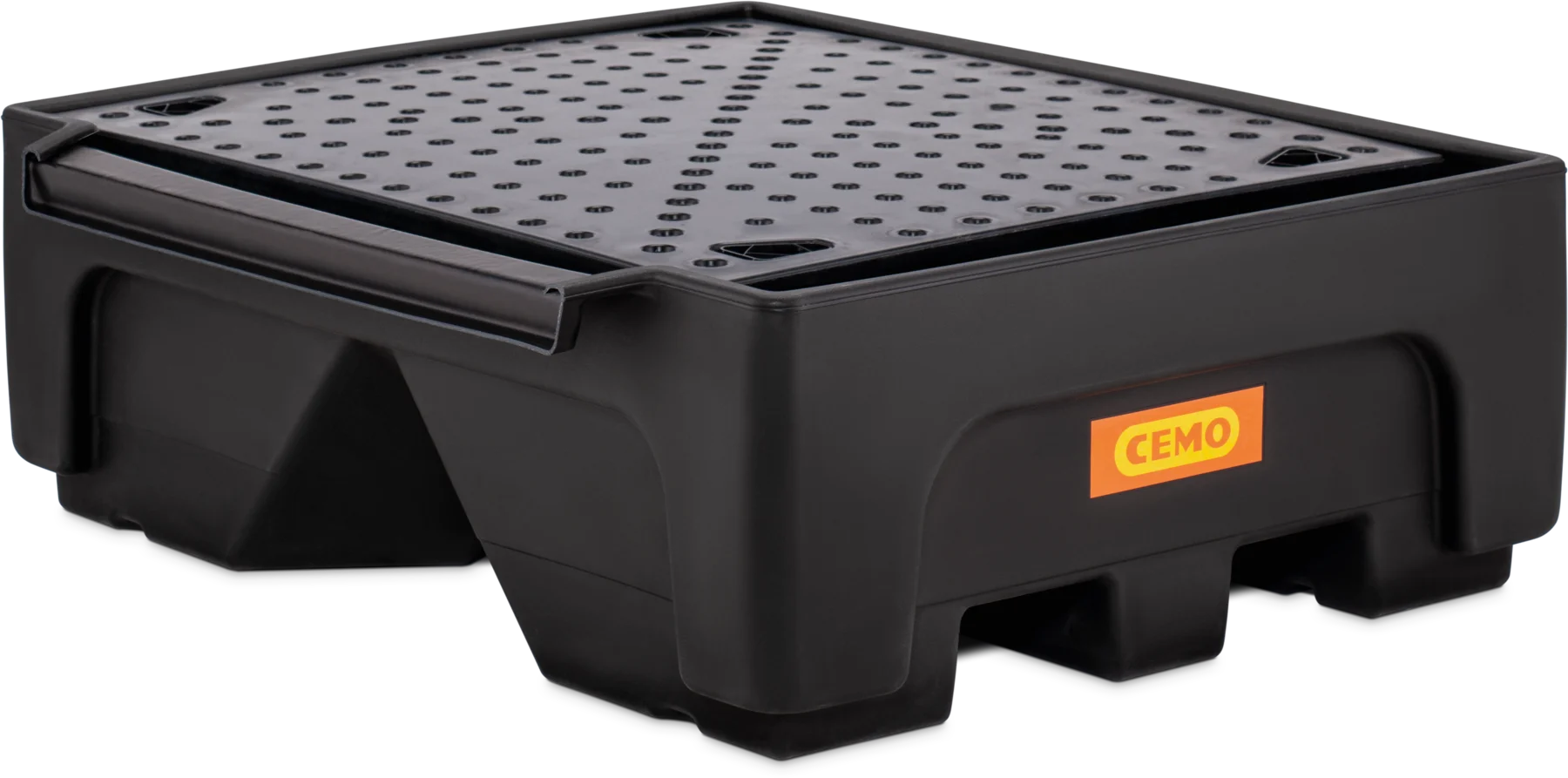 CEMO PE extension sump tray for IBCs, 500/1, black